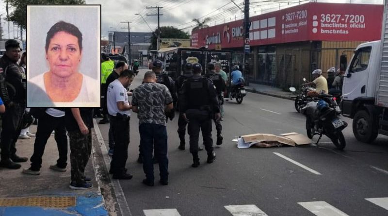 Motociclista sem habilitação atropela e mata idosa em Manaus