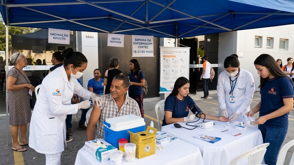 População de Manaus poderá fazer testes e vacinação gratuita na Semana da Enfermagem