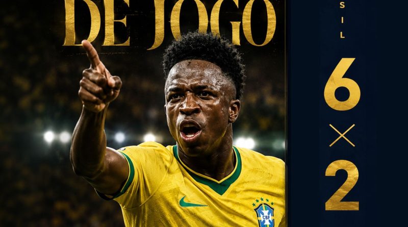 Vini Jr. comanda vitória do Brasil sobre Panamá