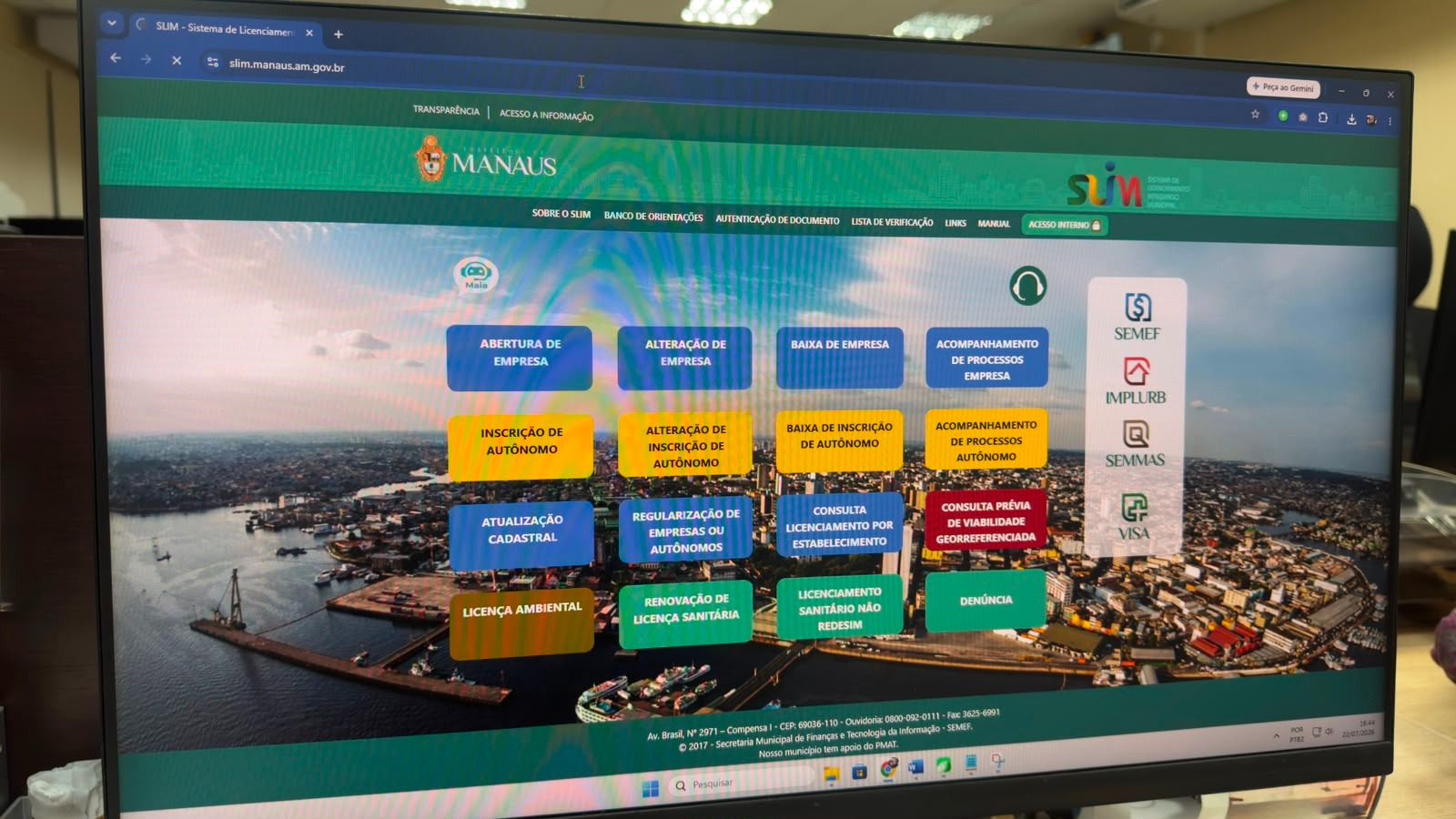 Parada do SLIM em Manaus pode afetar serviços para empresas
