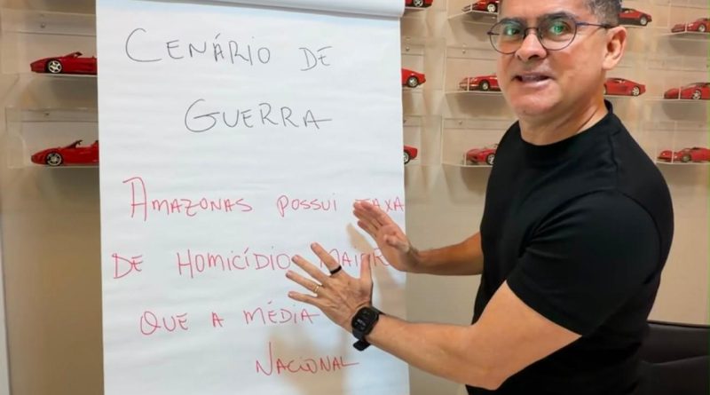 David Almeida alerta para avanço da violência e cobra medidas no Amazonas