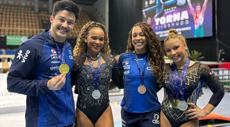 Brasil fecha Copa do Mundo de Ginástica com seis medalhas