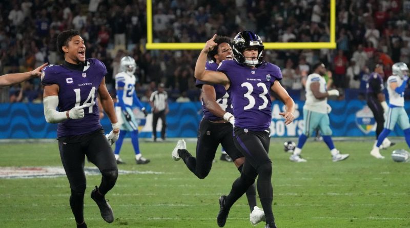 Ravens vencem Cowboys no último segundo no Maracanã
