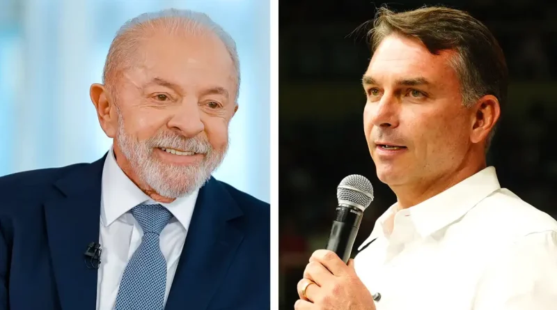 Os candidatos a presidência da república 2026 Lula e Flávio Bolsonaro . Foto: Lula Oficial e Charles Vieira/Campanha Flávio Bolsonaro