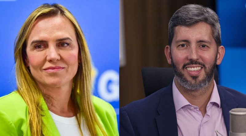Brasília (DF), 04/10/2026 - Candidatos ao governo do DF. Celina Leão e LEandro Grass. Foto: Arte/Agência Brasil