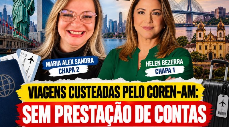Coren-AM: viagens de presidente e conselheira levantam questionamentos sobre resultados